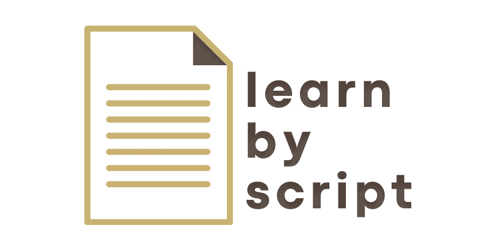 Learn By Script - Website Logo